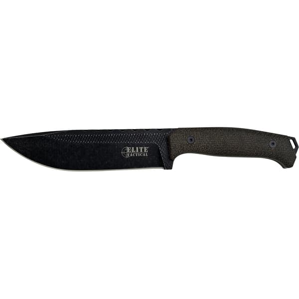 Elite Tactical - ET-FIX002L-DSW - Jaktkniv/överlevnadskniv Black