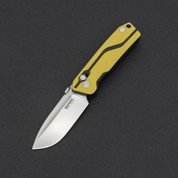 SRM - 7228 - foldekniv - letvægts - høj kvalitet - ambi lock Yellow