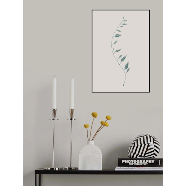 Wavy Branch Green MultiColor 21x30 cm