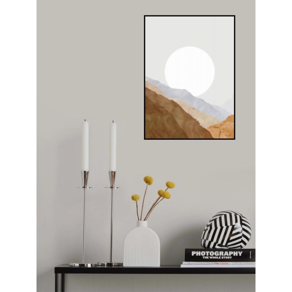 Boho Moon And Mountains MultiColor 21x30 cm