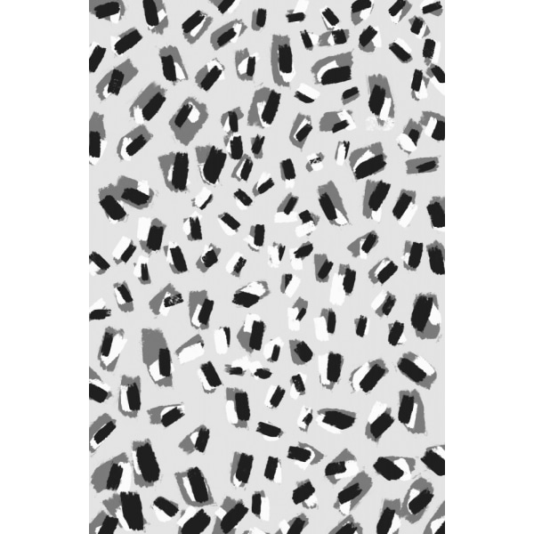 Black And White Little Strokes MultiColor 50x70 cm