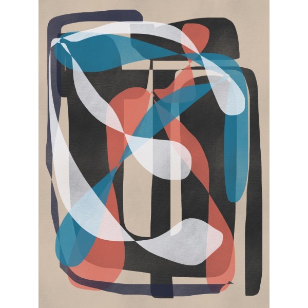 Retro Abstract Infinity MultiColor 21x30 cm