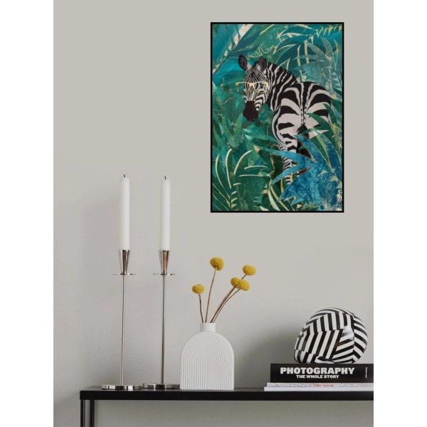 Zebra i junglen 2 MultiColor 70x100 cm