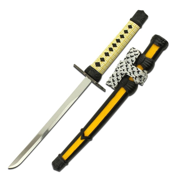 Master Cutlery - Brevåpner samurai-sverd med stativ Yellow
