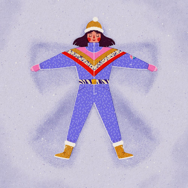 Fun In Snow MultiColor 50x70 cm