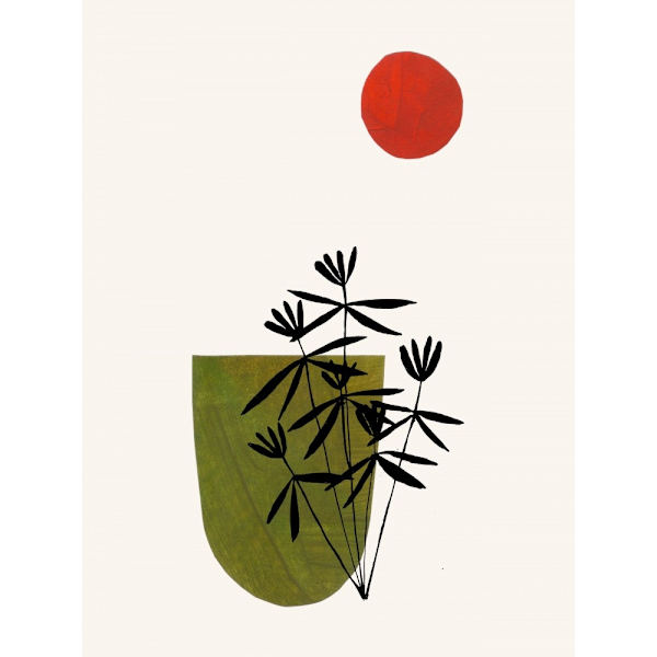 Olive Flowers MultiColor 21x30 cm