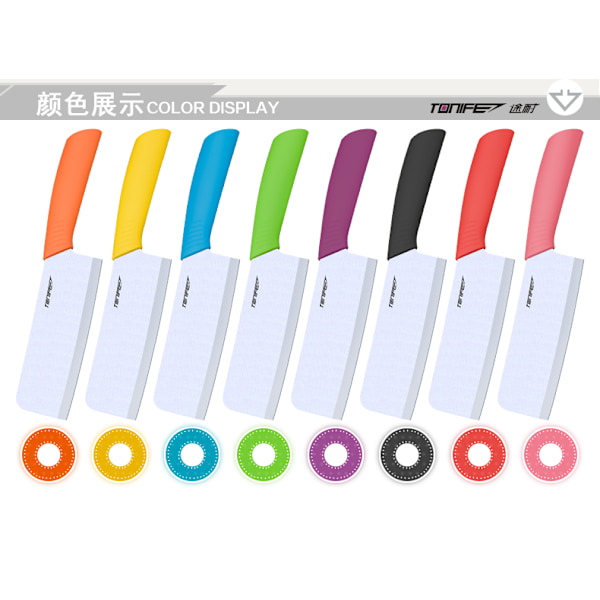 Tonife Zirconia Ceramic Kitchen Knife - 6,5" Kitchen knife Lila