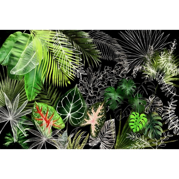Tropical Foliage 04 MultiColor 21x30 cm