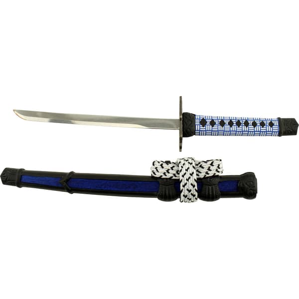 Master Cutlery -  Brevöppnare samurai svärd med stativ Blå