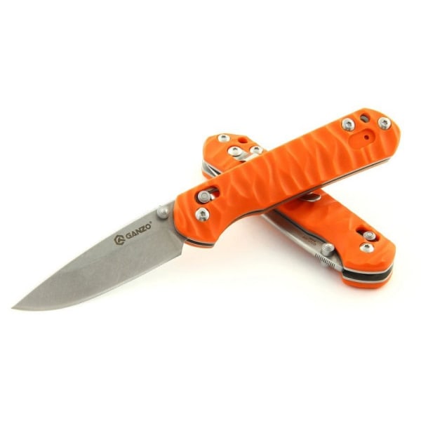 GANZO G717 oranssi kokoontaittuva veitsi orange