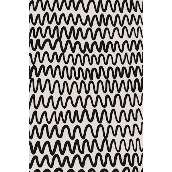 Aaltoileva kuvio MultiColor 70x100 cm