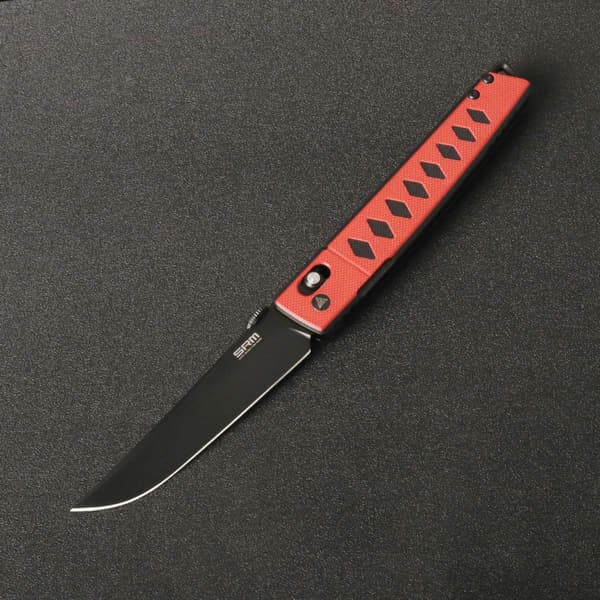 SRM - 9215  - Folding Knife - ambi-lock - D2 Steel Red