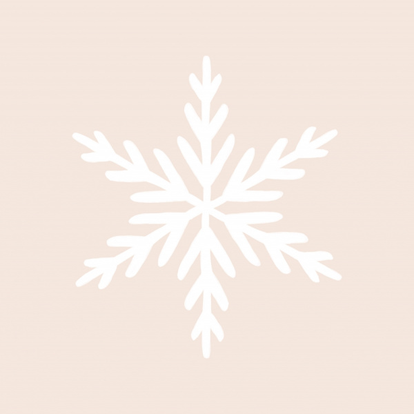 Snowflake MultiColor 30x40 cm