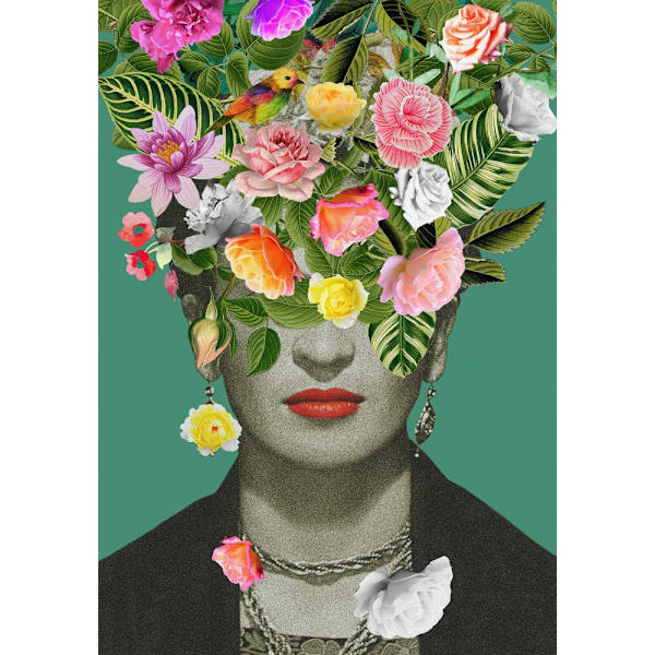 Kukkainen Frida MultiColor 21x30 cm