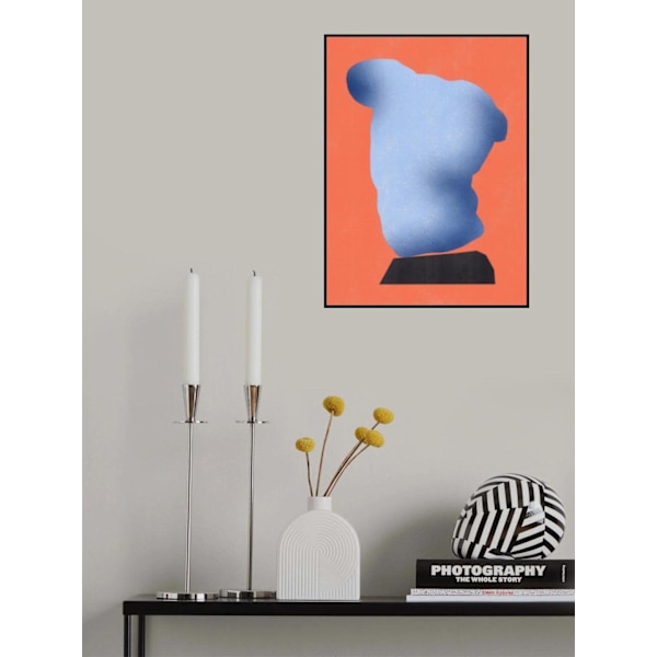 Stone Sculpture In Soft Blue MultiColor 21x30 cm