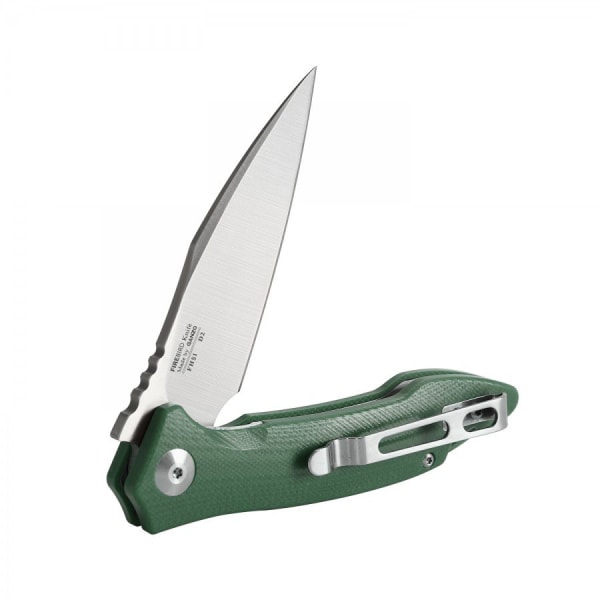 Ganzo - FH51 - Folding Ballbearing knife in D2 Green grönblå