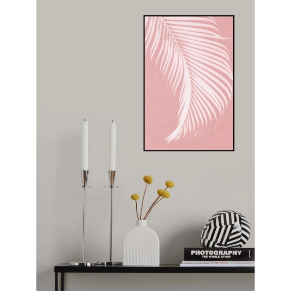 Palm Leaves On Pink Silhouette I MultiColor 50x70 cm