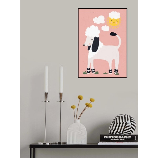 Happy Poodle MultiColor 70x100 cm