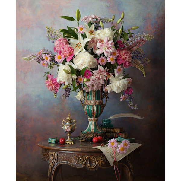 Still Life With Flowers MultiColor 70x100 cm
