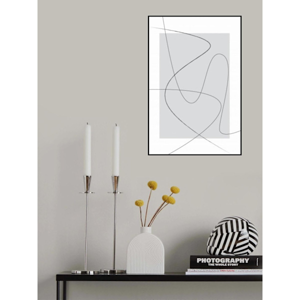 Gray Abstracta MultiColor 70x100 cm