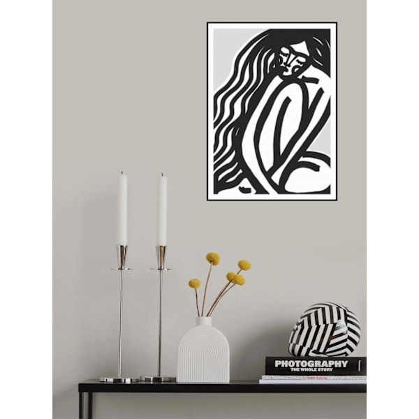 The Silence (Black) MultiColor 50x70 cm