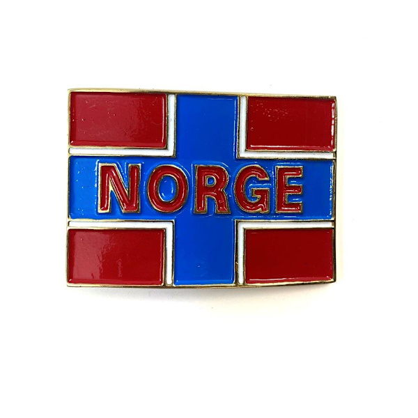 Belt Buckle - Norway flag Multicolor