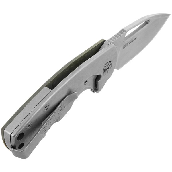 SOG - 14-03-01-57 - Stout FLK OD + Stonewashed - Folding knife Green