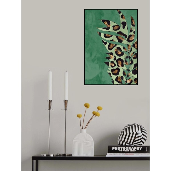 Green Leopard Print Palm Leaf MultiColor 70x100 cm