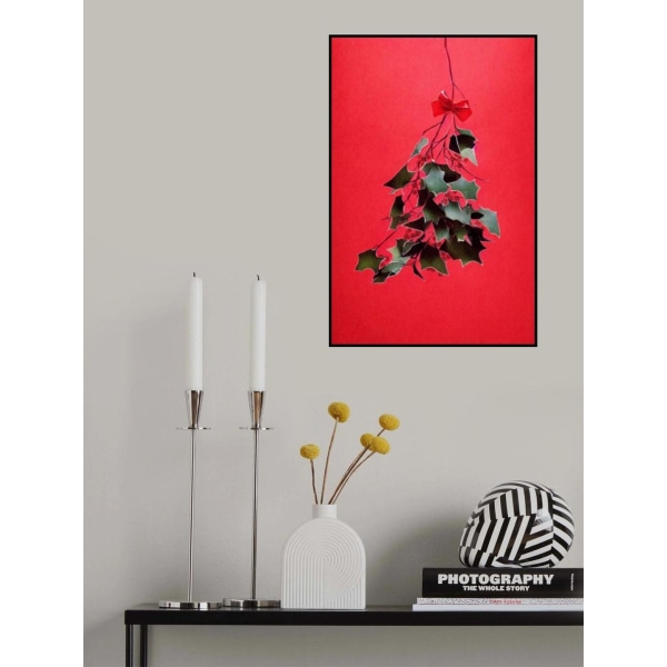 Mistletoe With Red Bow MultiColor 50x70 cm