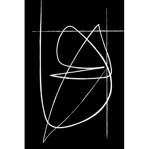 Bw Lines MultiColor 50x70 cm