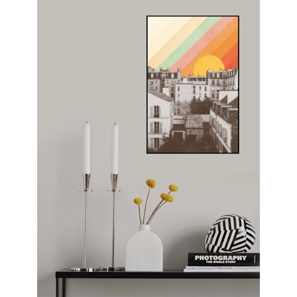 Rainbow Sky Above Paris MultiColor 21x30 cm