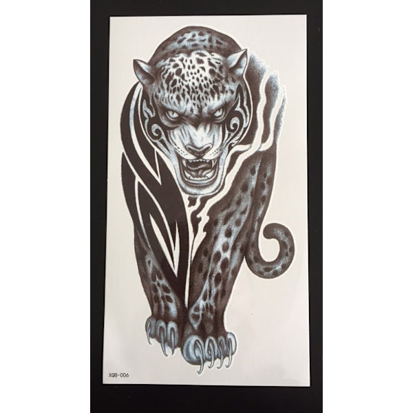 Tillfällig Tatuering 19 x 9cm - tiger
