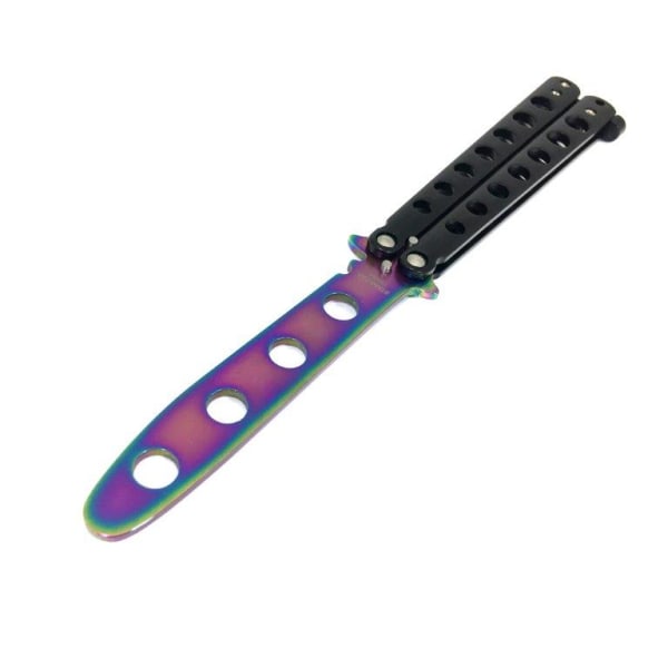 Harjoitusveitsi Balisong / Butterfly Black / anodisoitu terä Multicolor