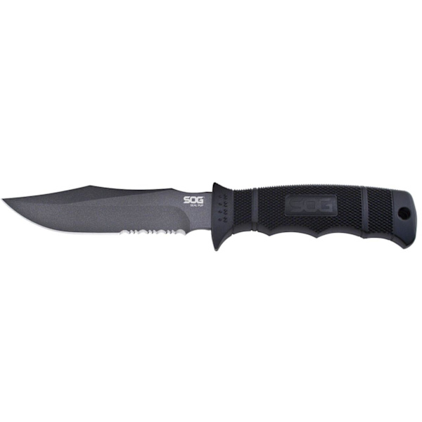 SOG - M37K - Seal Pup - Kniv med fast blad - Kydexslida Svart