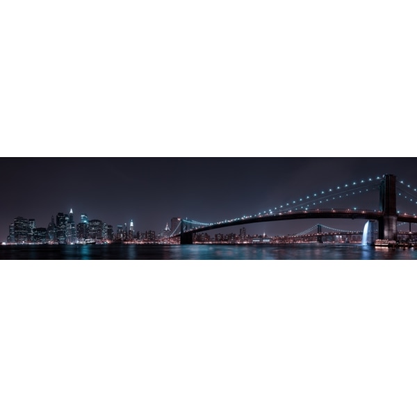 Manhattan Skyline And Brooklyn Bridge MultiColor 30x40 cm