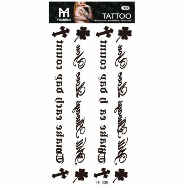 Tillfällig Tatuering 19 x 9cm - To make each day count