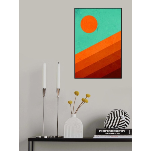 Abstract Mountain Sunrise I MultiColor 30x40 cm