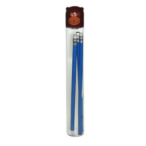 Pencil sharpener with pencils Ape Brown