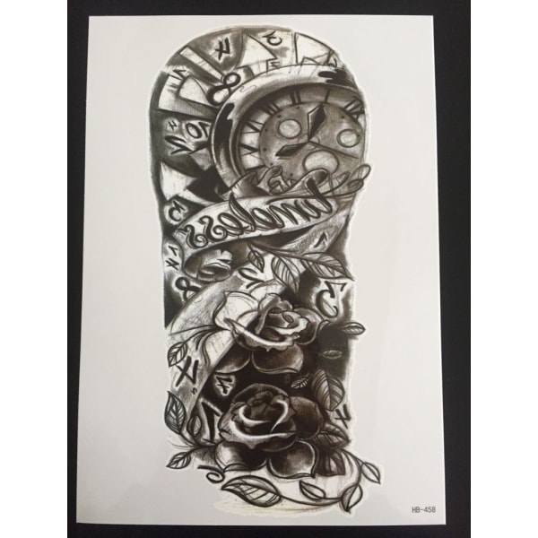 Tillfällig Tatuering 21 x 15cm - Time