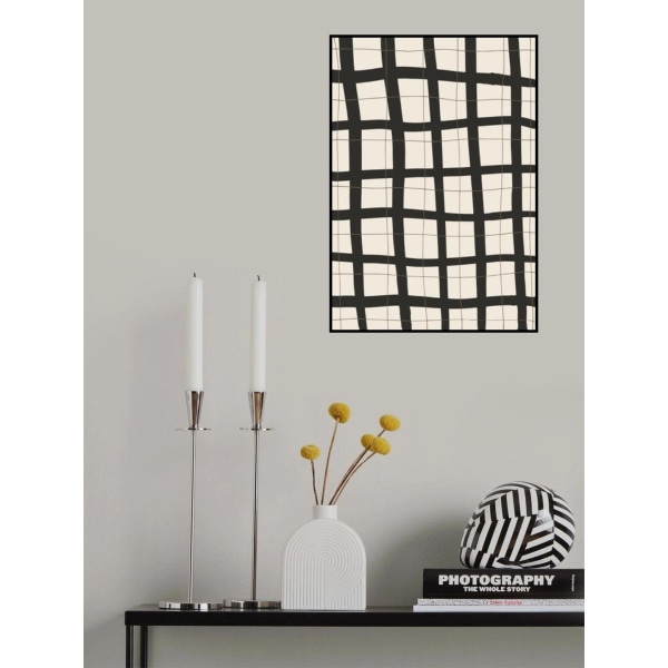 Sort Gitter MultiColor 50x70 cm