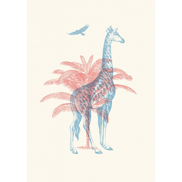 Giraffe MultiColor 21x30 cm