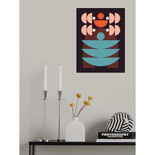 Mid Century Geometrical Balance MultiColor 30x40 cm