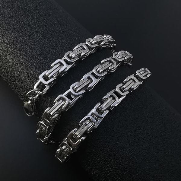 Bracelet chain Silver 5mm*19cm