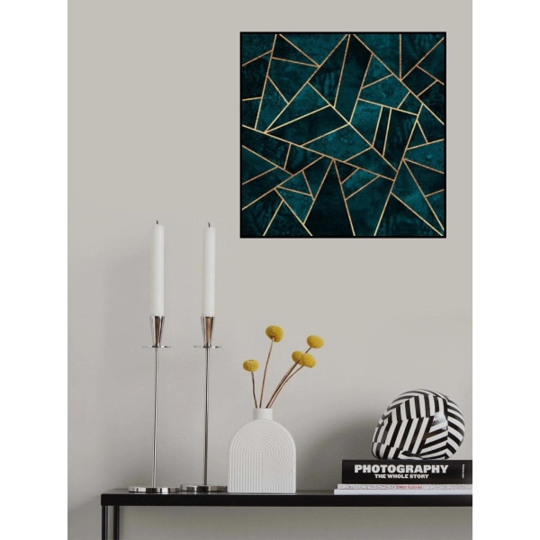 Dyp Teal Stone MultiColor 30x40 cm