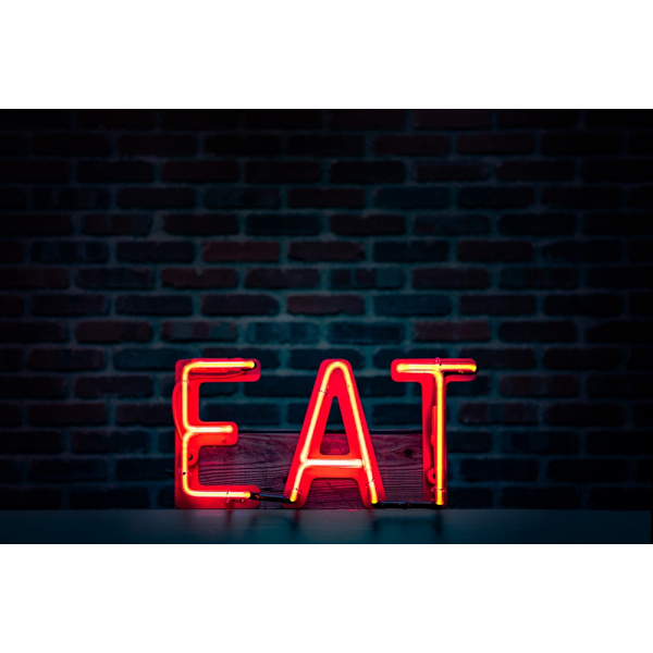 Eat In Neon MultiColor 21x30 cm