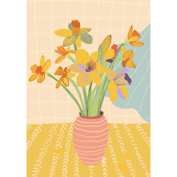 Daffodills MultiColor 70x100 cm