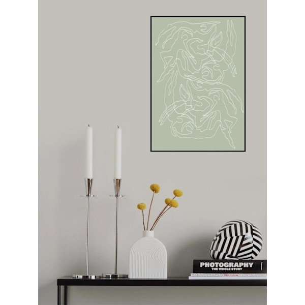 Swimmers Green MultiColor 50x70 cm