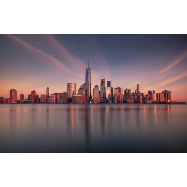 Lower Manhattan At Dusk MultiColor 50x70 cm