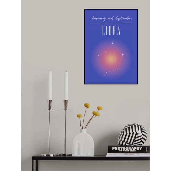 Libra Zodiac Print Art MultiColor 50x70 cm