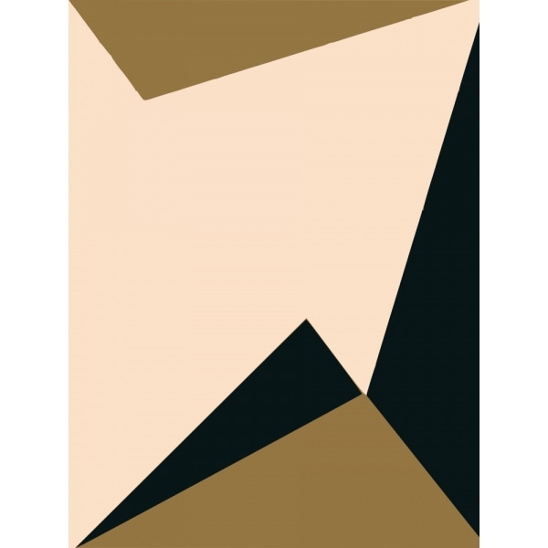 Minimal Abstract Triangle MultiColor 70x100 cm
